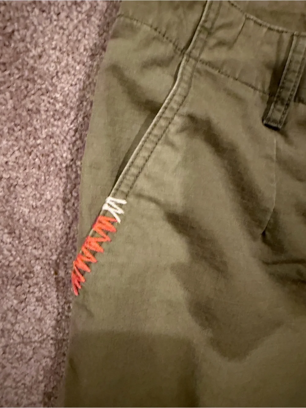 LRG Lifted Research Group Cargo Shorts 32 Olive Ripstop Y2K Skate Streetwear